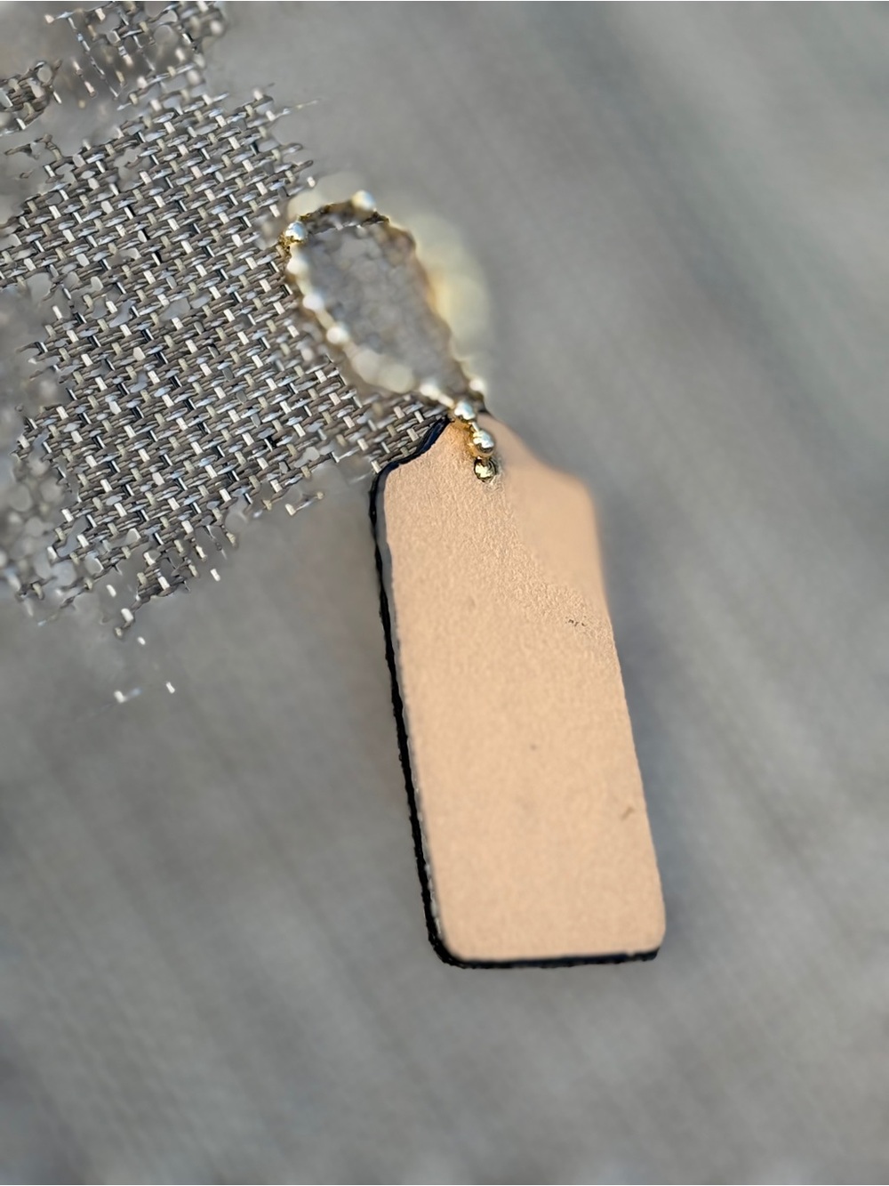 Coach Black and tan Leather with Gold Hang Tag - Picture 2 of 2